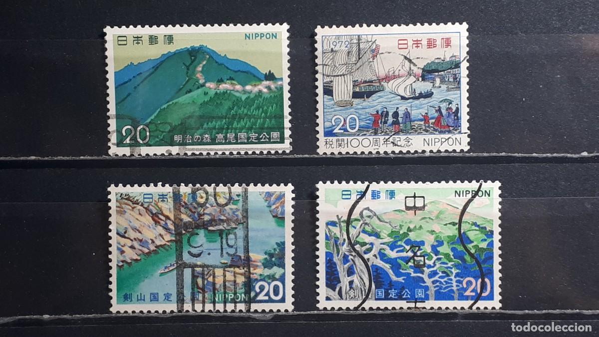 Sellos: JAP&Oacute;N. A&Ntilde;O 1973, &deg;. YVERT 1070, 1072/3, 1074