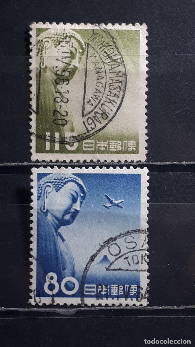Sellos: JAP&Oacute;N. A&Ntilde;O 1953. &deg;. YVERT A&eacute;reo 34/5