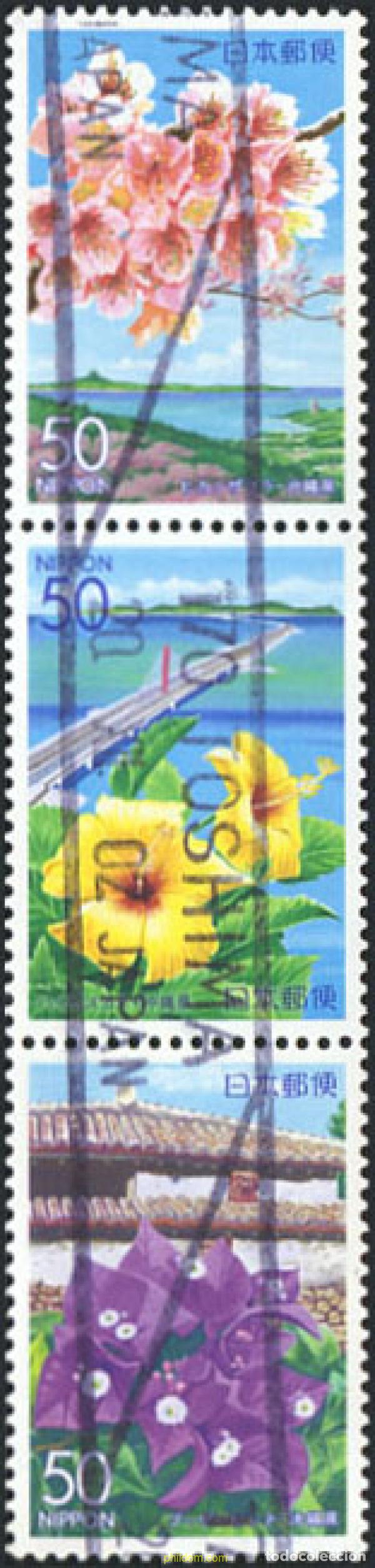 Sellos: 218640 USED JAPON 2002 FLORES