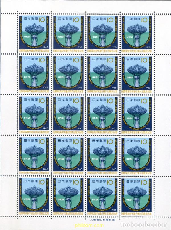Timbres: 336120 MNH JAPON 1963 14 ASAMBLEA GENERAL DE LA UNION INTERNACIONAL DE LAS CIENCIAS RADIOFONICAS EN
