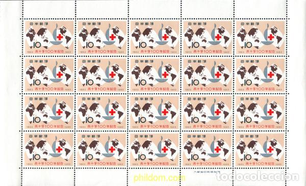 Briefmarken: 335935 MNH JAPON 1963 CENTENARIO DE LA CRUZ ROJA INTERNACIONAL