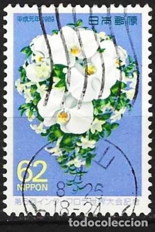 Sellos: Jap&oacute;n 1989 - Mi 1876 - YT 1766 - Flores : Orqu&iacute;deas
