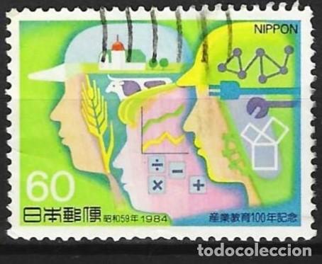 Sellos: Jap&oacute;n 1984 - Mi 1612 - YT 1513 - Centenario de la Educaci&oacute;n T&eacute;cnica