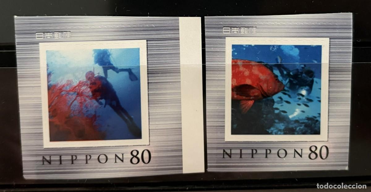 Sellos: OTEN187, JAPON, 1999, VIDA MARINA, SUBMARINISMO