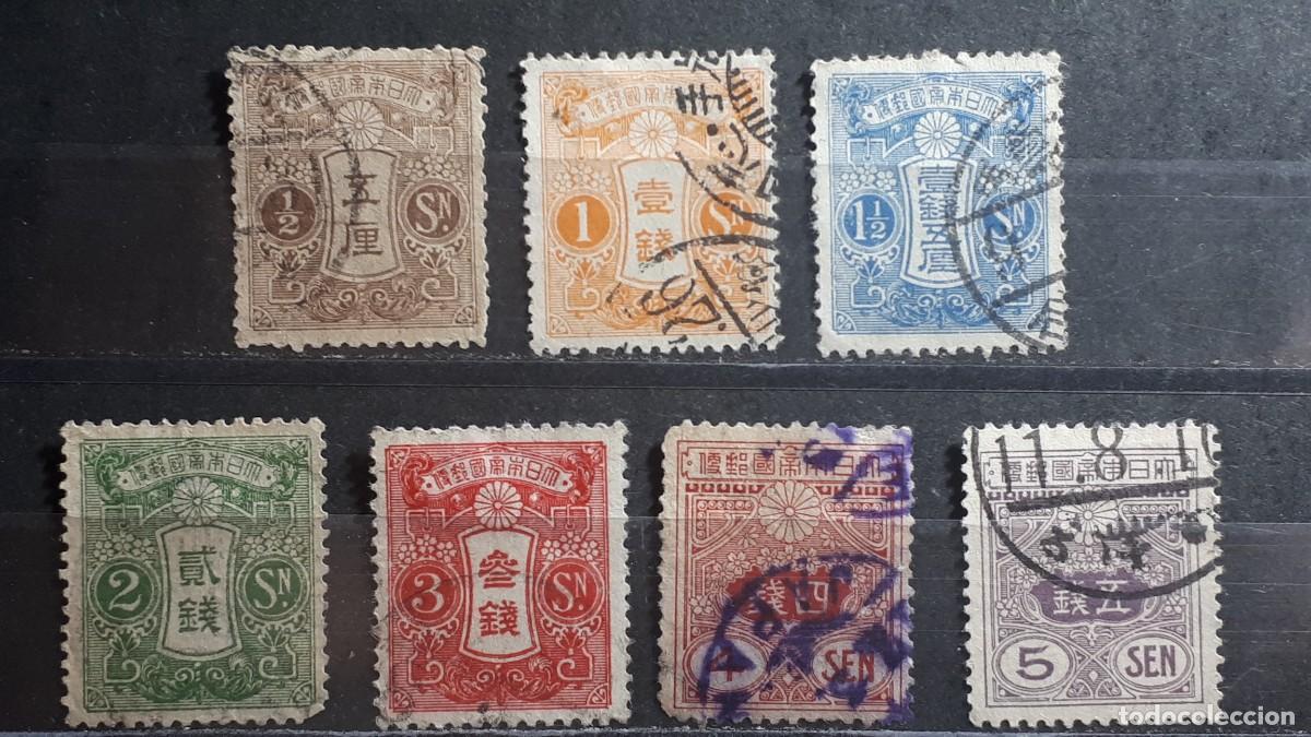 Sellos: JAP&Oacute;N. A&Ntilde;O 1913. &deg;. YVERT 117/23