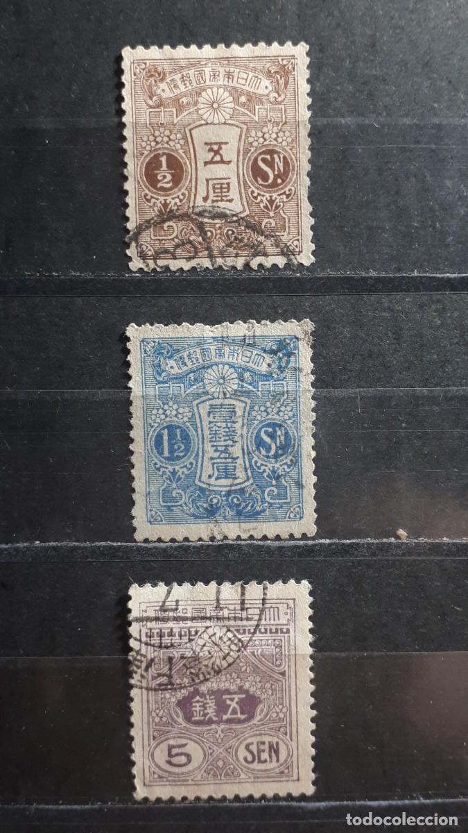 Sellos: JAP&Oacute;N. A&Ntilde;O 1914. &deg;. YVERT 128, 130, 134