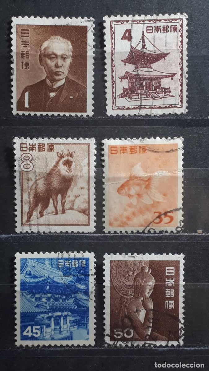 Sellos: JAP&Oacute;N. A&Ntilde;O 1952. &deg;. Yvert 506/11