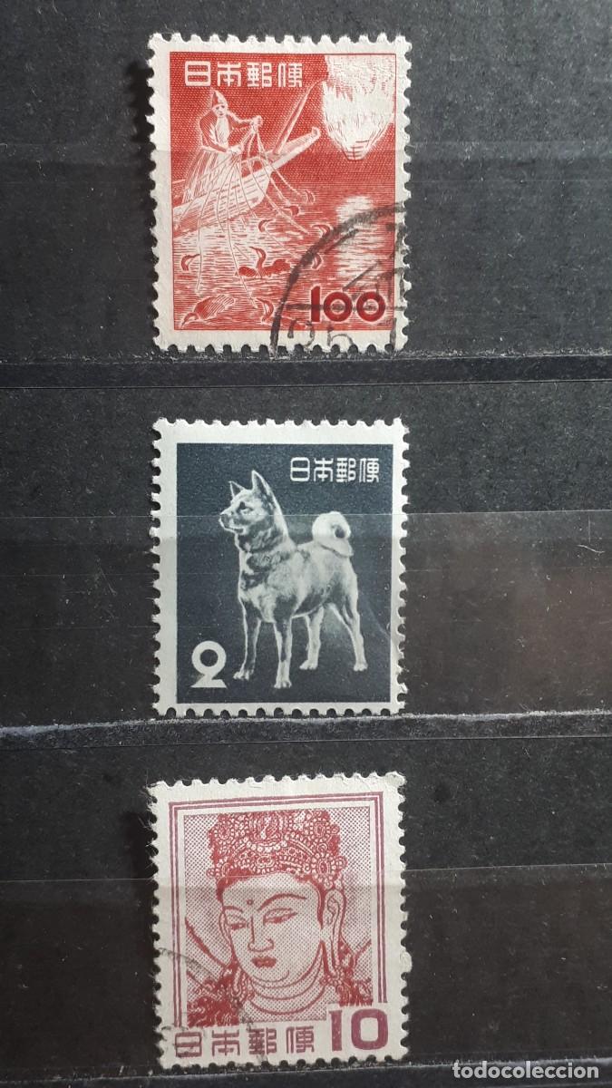 Sellos: JAP&Oacute;N. A&Ntilde;O 1953. */&deg;. Yvert 535, 538, 539