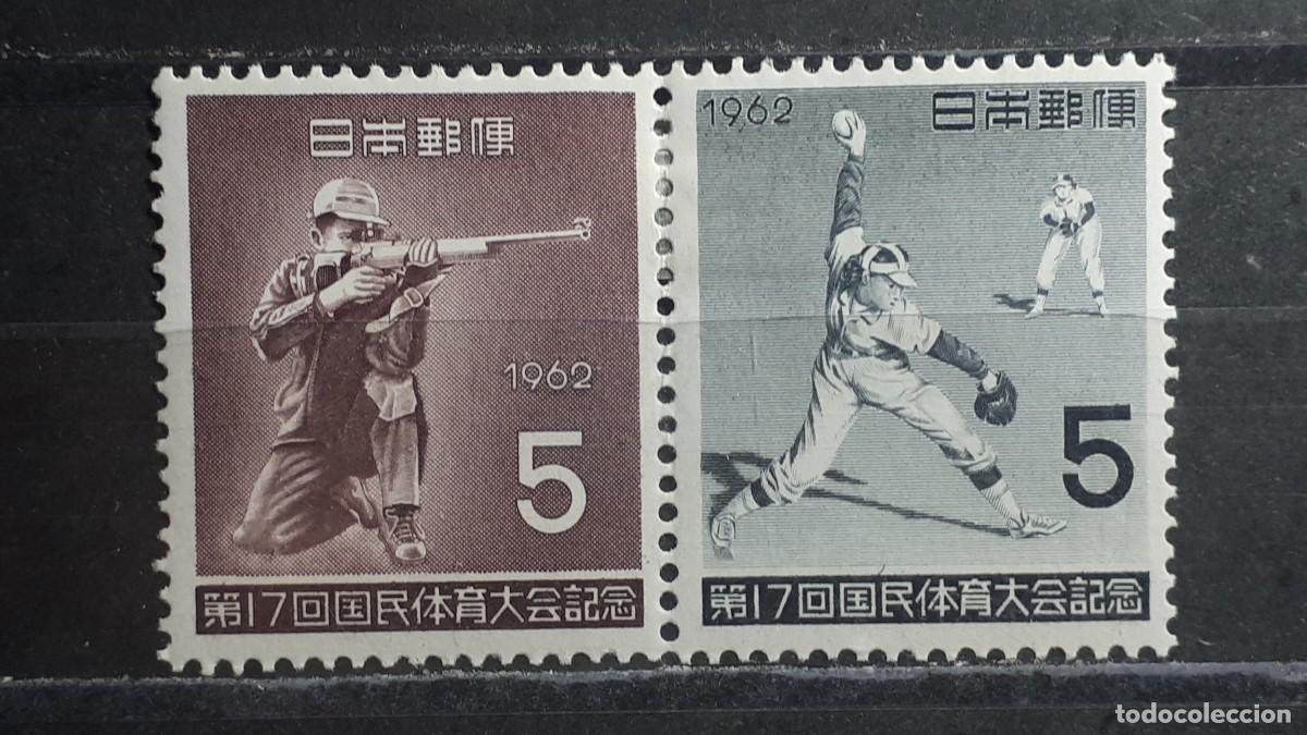 Sellos: JAP&Oacute;N. A&Ntilde;O 1962. *. Yvert 726/7