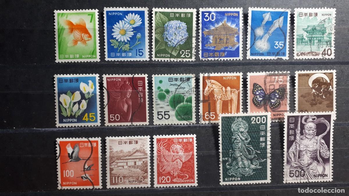 Sellos: JAP&Oacute;N. A&Ntilde;O 1966-8. &deg;/*. Yvert 837/47A. Falta 838A,B, 841.