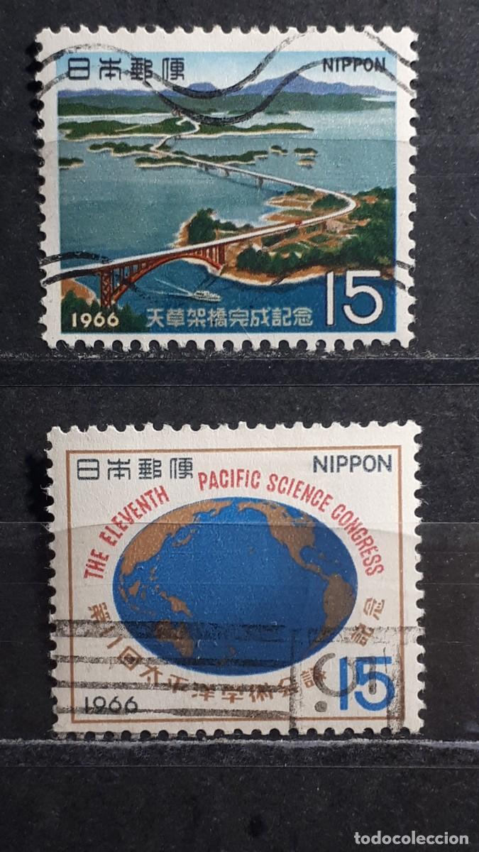 Sellos: JAP&Oacute;N. A&Ntilde;O 1966. &deg; . Yvert 848/9