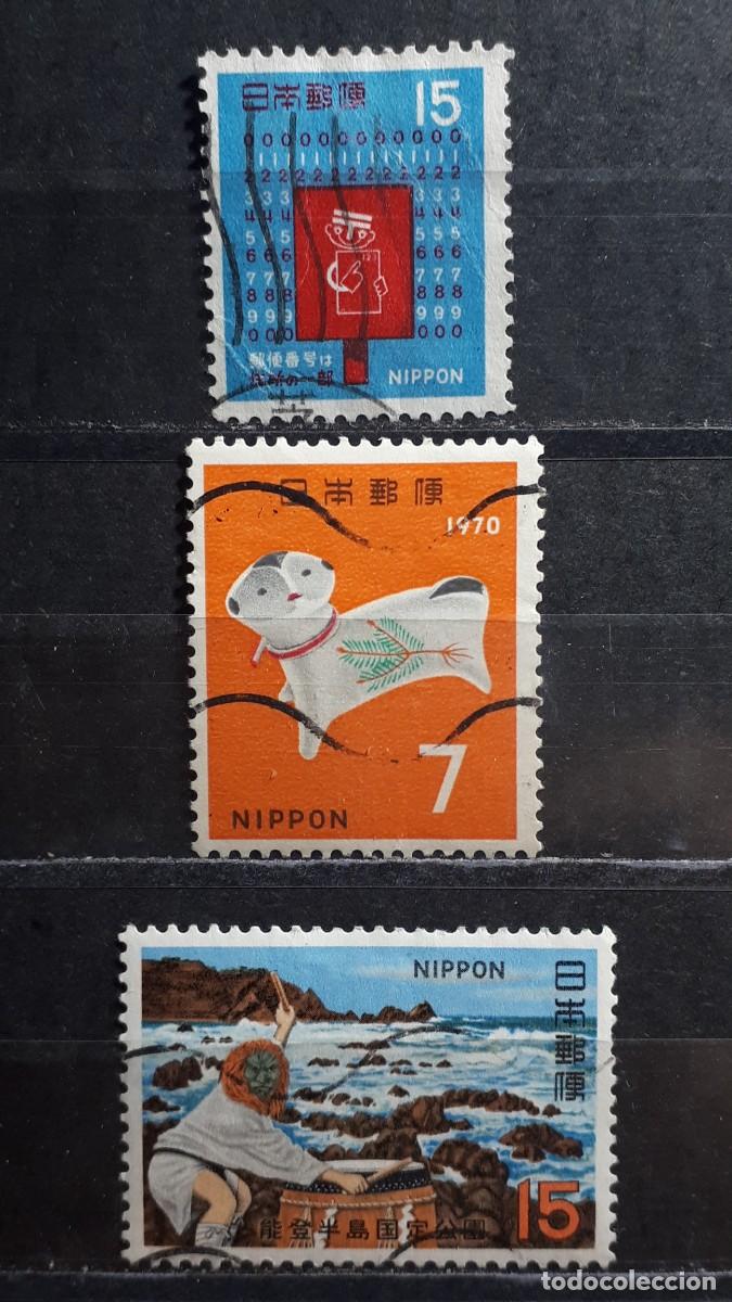 Sellos: JAP&Oacute;N. A&Ntilde;O 1969. &deg;. Yvert 954, 970, 986