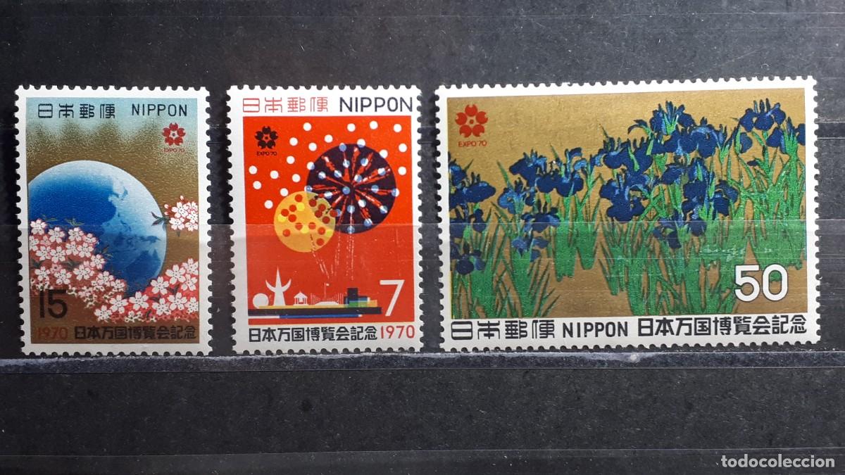 Sellos: JAP&Oacute;N. A&Ntilde;O 1970. *. Yvert 972/4