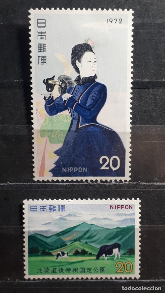 Sellos: JAP&Oacute;N. A&Ntilde;O 1972. *. Yvert 1050, 1052