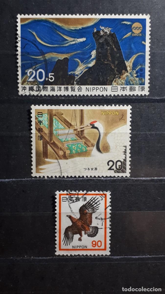 Sellos: JAP&Oacute;N. A&Ntilde;O 1973. &deg;. YVERT 1094, 1102, 1104