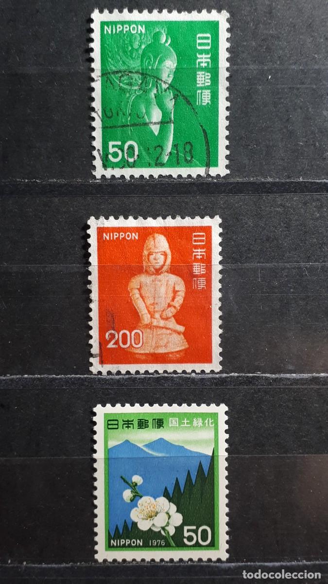 Sellos: JAP&Oacute;N. A&Ntilde;O 1976. &deg;/*. YVERT 1177, 1179, 1188