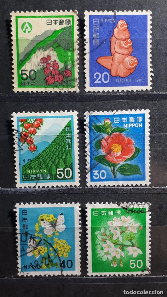 Sellos: JAP&Oacute;N. A&Ntilde;O 1979. &deg;. YVERT 1290, 1315, 1330, 1343/5