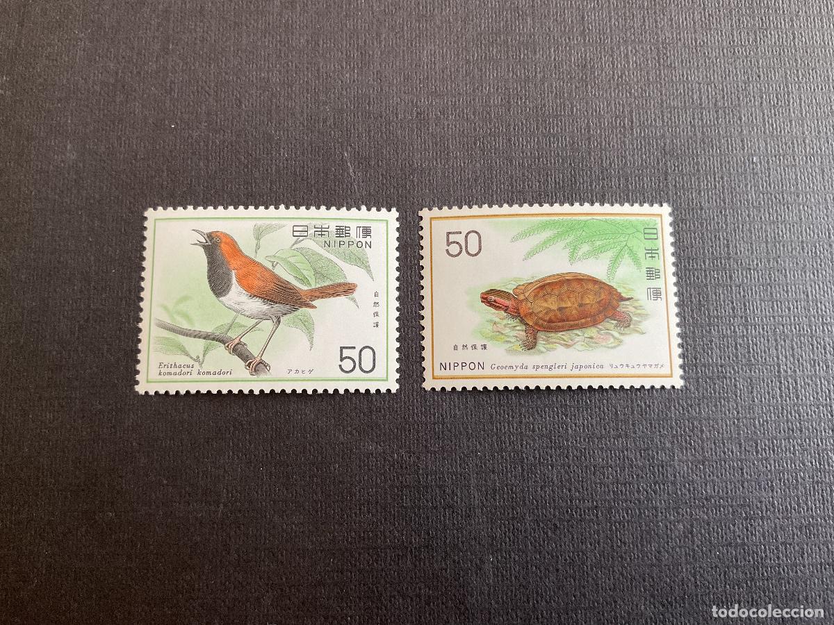 Sellos: JAPON N&ordm; YVERT 1180/1*** A&Ntilde;O 1976. PROTECCION NATURALEZA (VI)