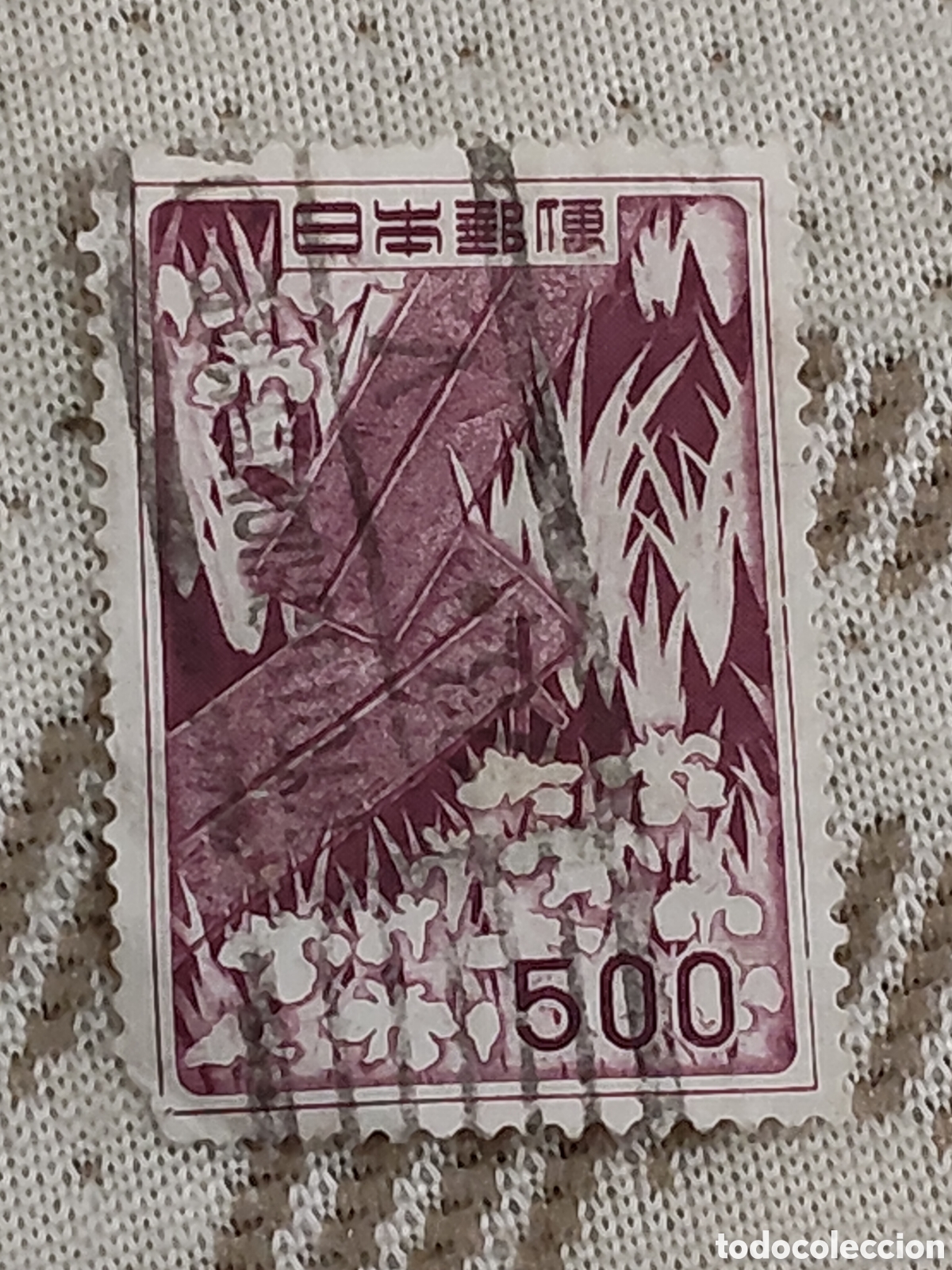 Sellos: Sello de Jap&oacute;n dise&ntilde;o del artista Ogata Korin 1955