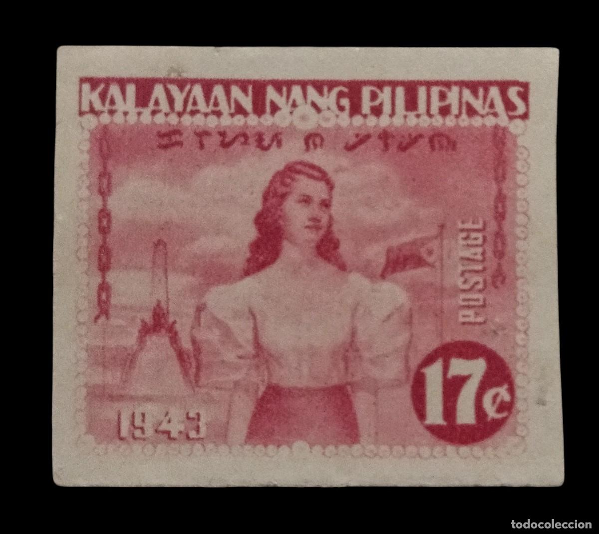 Sellos: JAP&Oacute;N. OCUPACI&Oacute;N EN FILIPINAS 1943 Declaraci&oacute;n de la independencia. NUEVO - MNH.