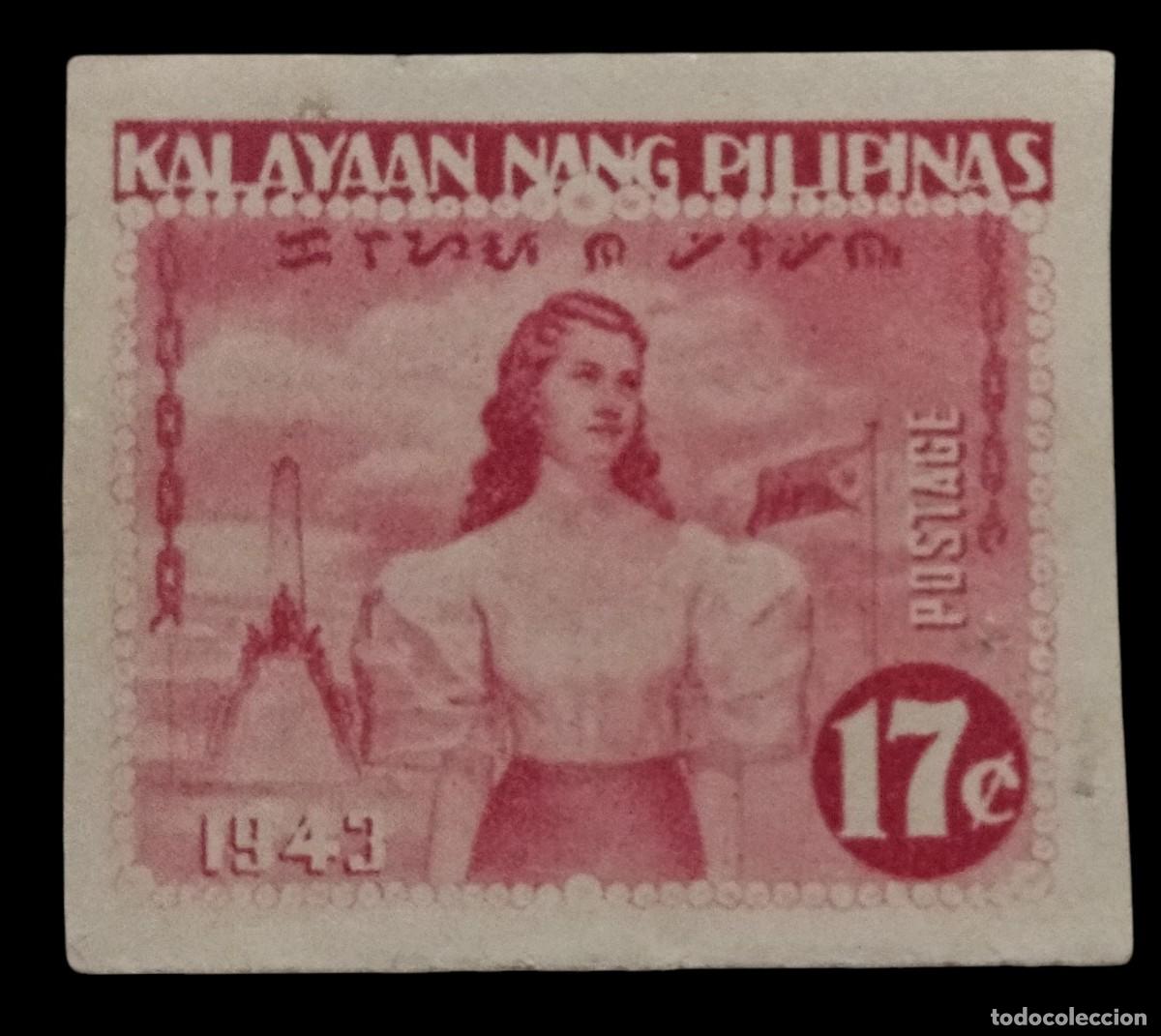 Sellos: JAP&Oacute;N. OCUPACI&Oacute;N EN FILIPINAS 1943 Declaraci&oacute;n de la independencia. SIN DENTAR - NUEVO - MNH.
