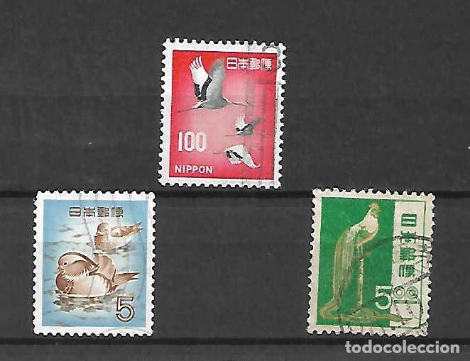 Sellos: Aves varias de Jap&oacute;n. sellos a&ntilde;os 1951/55/69