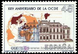 Sellos: ESPA&Ntilde;A 1987 2874 OCDE - Foto 1