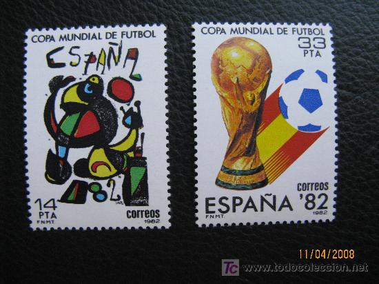 Sellos: 1982 mundial de futbol edifil 2644/5