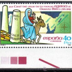 Sellos: ESPAÑA 1984 - 40 P EDIFIL 2773. MONJA EGERIA VIAJA AL ORIENTE BIBLICO. NUEVO SIN CHARNELA