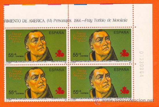 Stamps: V Centenario del Descubrimiento de America. Fray Toribio de Motolin&iacute;a
