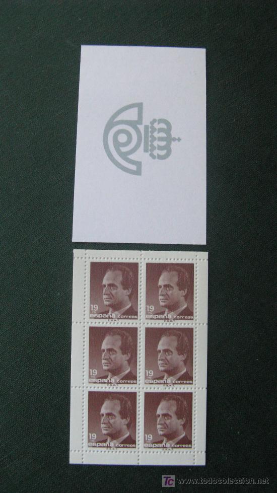Briefmarken: 1986 carne con 12 sellos de juan carlos I, N&ordm; 2834