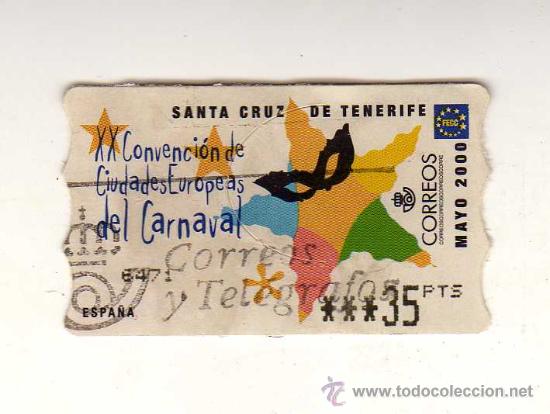 Briefmarken: SELLO USADO DE VALOR VARIABLE DEDICADO A LA XX CONVENCI&Oacute;N DE CIUDADES EUROPEAS DEL CARNAVAL
