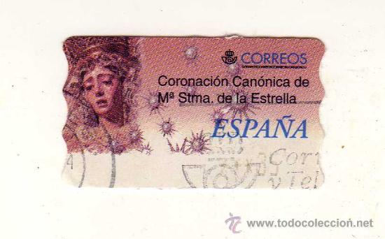 Briefmarken: SELLO USADO DE VALOR VARIABLE DEDICADO A LA CORONACI&Oacute;N CAN&Oacute;NICA DE MAR&Iacute;A SANT&Iacute;SIMA DE LA ESTRELLA