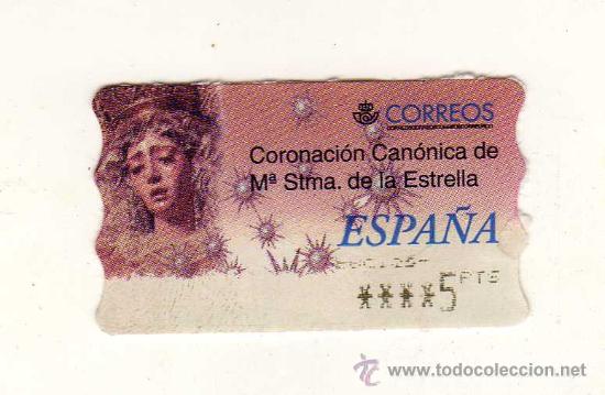 Briefmarken: SELLO USADO DE VALOR VARIABLE DEDICADO A LA CORONACI&Oacute;N CAN&Oacute;NICA DE MAR&Iacute;A SANT&Iacute;SIMA DE LA ESTRELLA