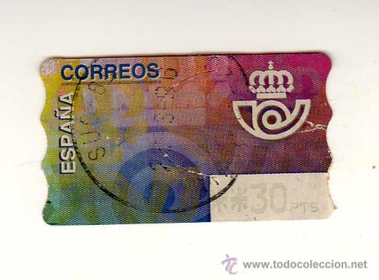 Briefmarken: SELLO USADO DE VALOR VARIABLE DEDICADO AL EMBLEMA DE CORREOS Y EMITIDO EN SEPTEMBRE DE 1995