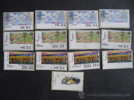 Stamps: ATMS-ESTAMPILLAS TODAS VARIEDADES DISTINTAS- ETIQUETAS.SIN CIRCULAR.VI&Ntilde;ETAS.