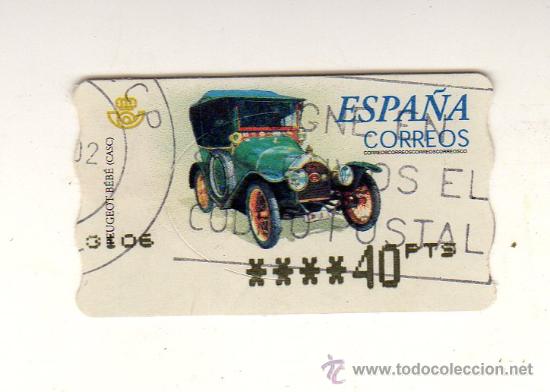 Selos: SELLO USADO DE VALOR VARIABLE DE LA SERIE COCHES. PEUGEOT B&Eacute;B&Eacute; Y EMITIDO EN SEPTIEMBRE DE 2001