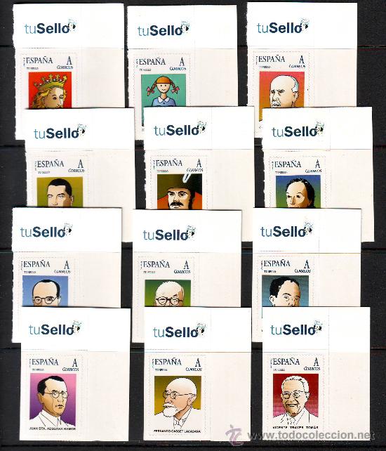 Briefmarken: TU SELLO PERSONALIZADO***.COLECCION COMPLETA CASTELLONENSES ILUSTRES.PERSONAJES.
