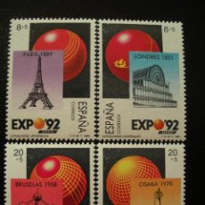 Francobolli: ESPAÑA 1989 EDIFIL 2990/3 *** EXPOSICIÓN UNIVERSAL DE SEVILLA - EXPO-92. Lote 27649397