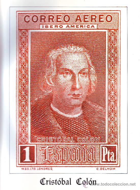 Sellos: DOCUMENTO FILATELICO.CRISTOBAL COLON