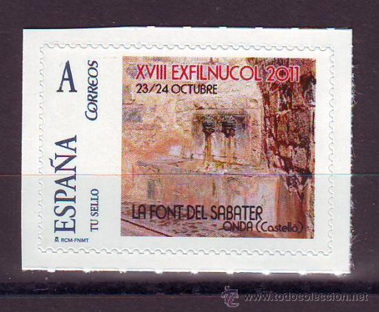 Selos: TU SELLO PERSONALIZADO.FONT DE SABATER.EXFILNUCOL 2011.