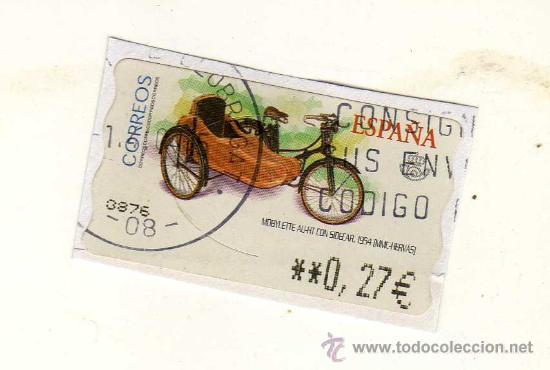 Selos: SELLO USADO DE VALOR VARIABLE - Motos. Mobylette 1954 - EMITIDO EN ENERO DE 2003 -