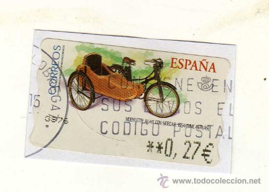 Selos: SELLO USADO DE VALOR VARIABLE - Motos. Mobylette 1954 - EMITIDO EN ENERO DE 2003 -