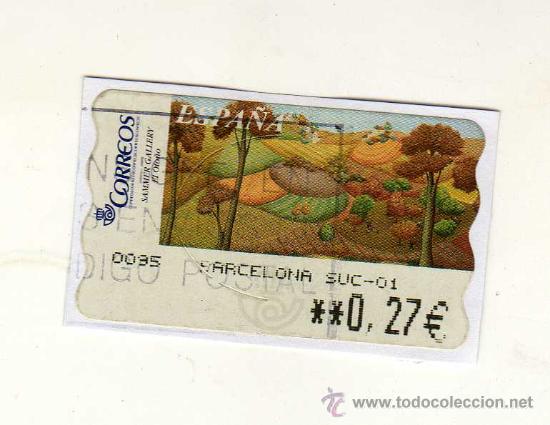 Sellos: SELLO USADO DE VALOR VARIABLE DEDICADO A LA PINTURA (El Oto&ntilde;o) Y EMITIDO EL 9 DE JULIO DE 2003 -