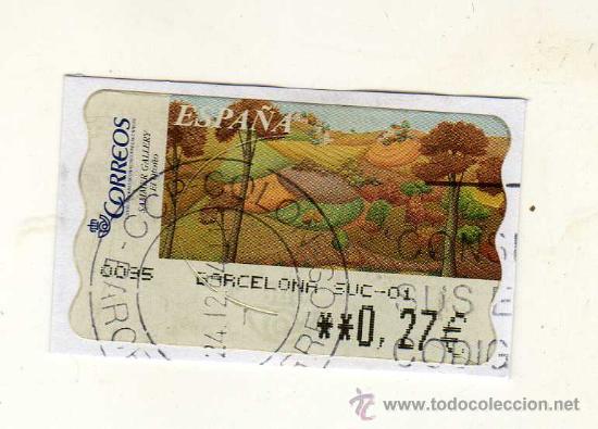 Briefmarken: SELLO USADO DE VALOR VARIABLE DEDICADO A LA PINTURA (El Oto&ntilde;o) Y EMITIDO EL 9 DE JULIO DE 2003 -
