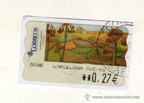 Briefmarken: SELLO USADO DE VALOR VARIABLE DEDICADO A LA PINTURA (El Oto&ntilde;o) Y EMITIDO EL 9 DE JULIO DE 2003 -