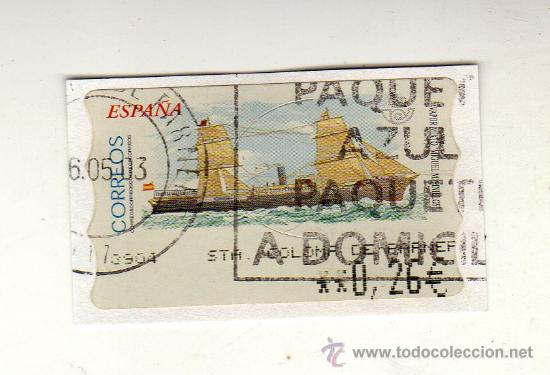 Briefmarken: SELLO USADO DE VALOR VARIABLE DEDICADO AL TEMA BARCOS (VAPOR MIXTO MIGUEL M. PINILLOS)