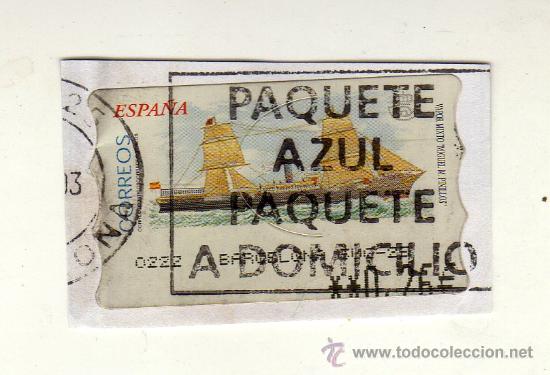 Briefmarken: SELLO USADO DE VALOR VARIABLE DEDICADO AL TEMA BARCOS (VAPOR MIXTO MIGUEL M. PINILLOS)