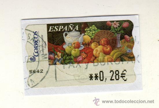 Selos: SELLO USADO DE VALOR VARIABLE (Pintura. Frutas) - EMITIDO EN SEPTIEMBRE DE 2003 -
