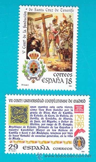 ESPAÑA 1994, EDIFIL 3299 Y 3300, EFEMERIDES, NUEVO SIN FIJASELLOS (Sellos - España - Juan Carlos I - Desde 1.986 a 1.999 - Nuevos)